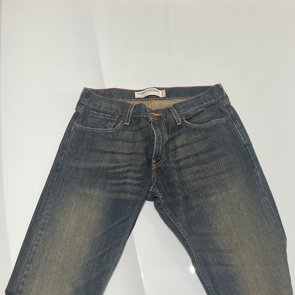 Levi's Slim Straight Jeans - Washed Blue